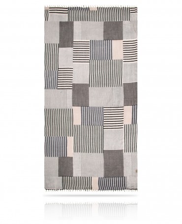 Палантин Женский W40-RAYURES/NOIR